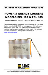 AEMC instruments PEL 103 Battery Replacement Procedure