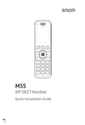 Snom M55 SIP DECT Handset Quick Installation Manual