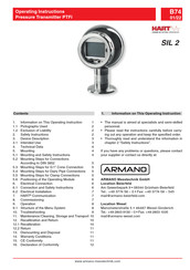ARMANO HART B74 Operating Instructions Manual