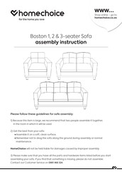 Homechoice Boston Assembly Instruction