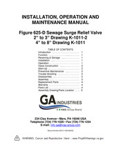 Vag GA INDUSTRIES 625-D Installation, Operation And Maintenance Manual