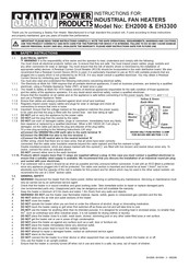Sealey EH2000 Instructions