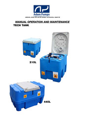 Adam Pumps TECH TANK 440L Operation Manual And Maintenance Manual