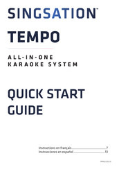 Singsation TEMPO Quick Start Manual