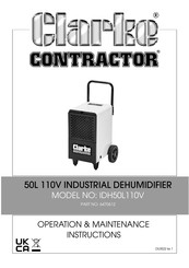 Clarke CONTRACTOR IDH50L110V Operation & Maintenance Instructions Manual