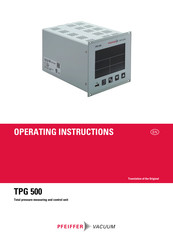 Pfeiffer Vacuum Tpg 500 Manuals Manualslib