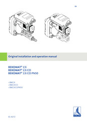 Beko BEKOMAT BM13iCO Translation Of Original Installation And Operation Manual