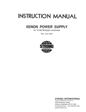 Strong International XENON Instruction Manual