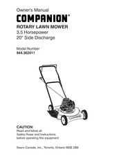 COMPANION 944.362011 Owner's Manual