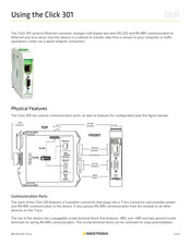 Wavetronix click 301 Using Manual
