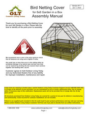 OLT Bird Netting Cover Assembly Manual