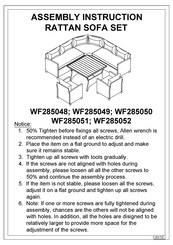 RATTAN WF285052 Assembly Instruction Manual
