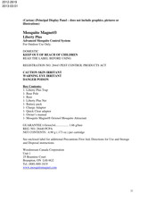 Mosquito Magnet LibertyPlus Manual