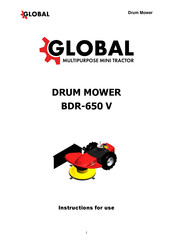 Global BDR-650 V Instructions For Use Manual