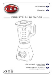 R.G.V. INDUSTRIAL BLENDER Instruction Manual