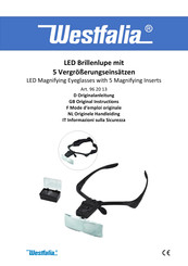 Westfalia 96 20 13 Original Instructions Manual