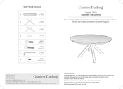 Garden Trading Leggan FUTE30 Assembly Instructions
