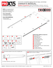 Truxedo PROX15 Owner's Manual