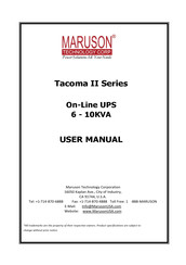 Maruson Tacoma II Series User Manual
