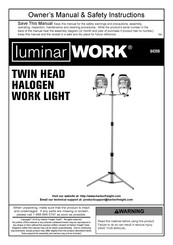 Luminar 64398 Owner's Manual & Safety Instructions