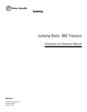 Fisher Scientific Isotemp Basic -86C Installation And Operation Manual
