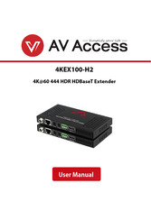 Av Access 4KEX100-H2 User Manual