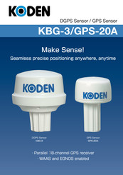 Koden KBG-3 Quick Start Manual