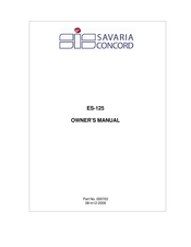 Savaria ES-125 Owner's Manual