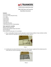 Trainworx TWX-2120 Assembly Instructions Manual