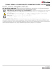 Simplex 4010-9914 Installation And Programming Manual