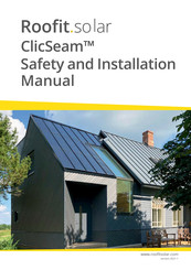 Roofit.Solar ClicSeam Safety And Installation Manual