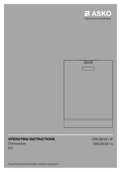 Asko DWCBI331.W Operating Instructions Manual