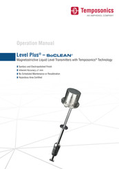 Amphenol Temposonics Level Plus SoCLEAN Operation Manual