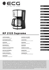 ECG KP 2125 Supreme Instruction Manual