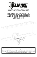Reliance 4810 Instructions For Use Manual