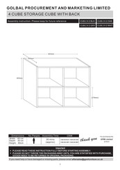 Gpm CUB 2 X 2 BLK Assembly Instruction Manual