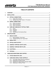 evertz 7707IT Manual