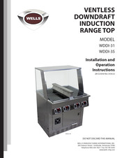 Wells WDDI-35 Installation And Operating Instructions Manual