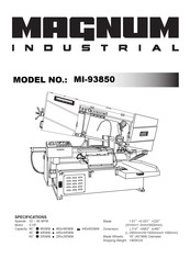 Magnum Industrial MI-93850 Manual