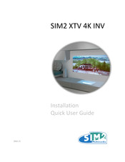 Sim2 XTV 4K INV Quick User Manual