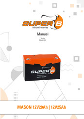 Super B MASON 12V20Ah Manual