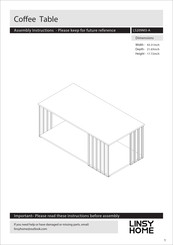 Linsy Home LS209M3-A Assembly Instructions Manual