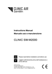 GENTILIN Clinic SW-M2000 Instruction Manual
