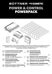 Dometic GROUP BUTTNER PowerPack CLASSIC POWER PLUS II Assembly, Installation And Operating Manual