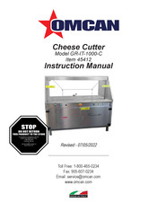 Omcan GR-IT-1000-C Instruction Manual