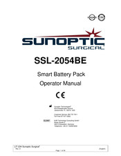 Sunoptic Surgical SSL-2054BE Operator's Manual