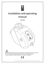 OMEGA AIR CDi-16B Installation And Operating Manual