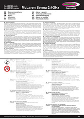 Jamara McLaren Senna 2,4GHz Instructions Manual