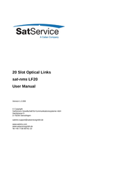 Calian SatService sat-nms LF20 User Manual
