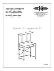 SEI HO973500TX Assembly Instructions Manual